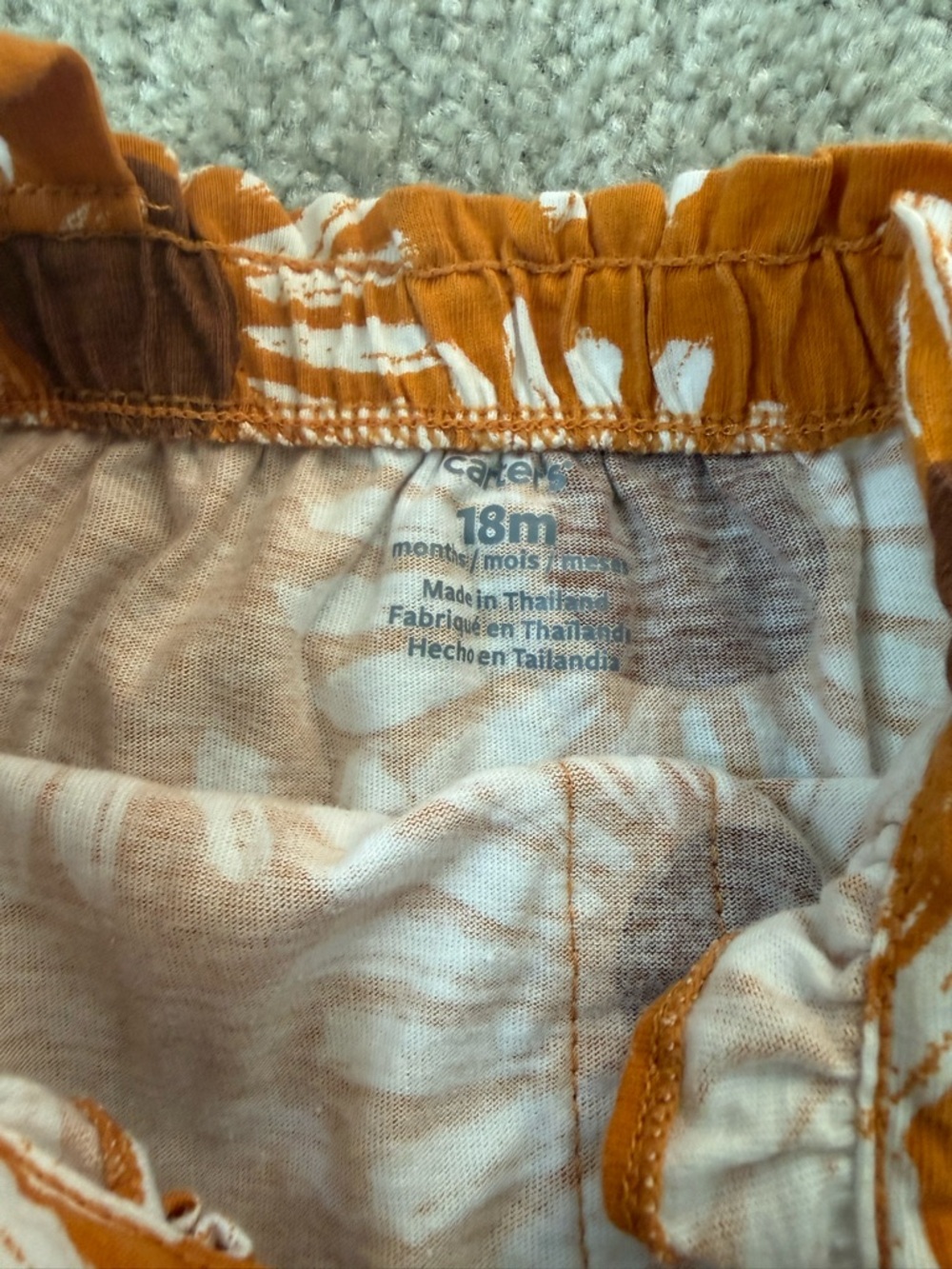 Carter's Orange Sunflower Two-Piece Diaper Cover Set - Picture 5 of 5